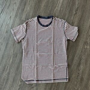 Lululemon Striped Navy and White Men's Shirt